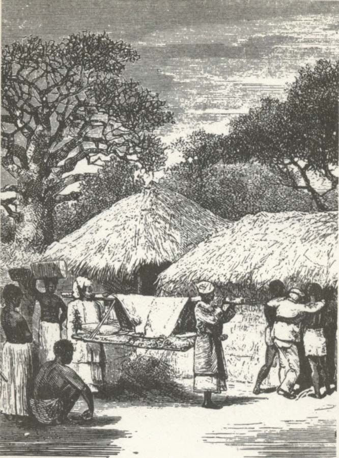 Black ill and exhaust of one langt hart life atervande Livingstone to sits enkla home in Ilala in April 1873.